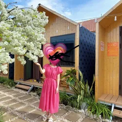 Đầm yếm xanh sz S 1059342