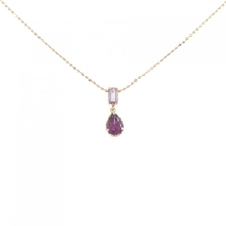 K18PG Mặt dây chuyền Amethyst - Hàng hiệu Chính hãng