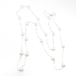 K18WG Ngọc trai Akoya Dây chuyền - Hàng hiệu Chính hãng 856754