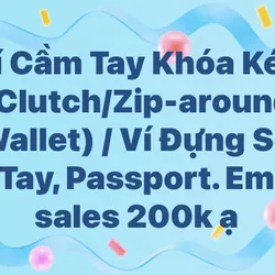 Ví cầm tay đựng passport có sổ ghi chép siêu đẹp