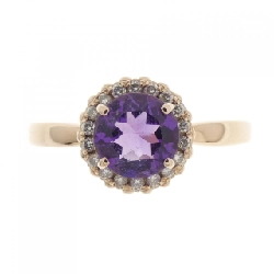 Nhẫn Amethyst K18PG 0.78CT - Hàng hiệu Chính hãng 851775
