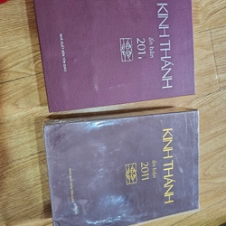 Kinh Thánh Ấn Bản 2011 Cựu Ước&Tân Ước –Các Giờ Kinh Phụng Vụ (1971-2011) kèm hộp, bìa da. 380419