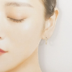 K18YG Bông tai kim cương 0.15CT một bên - Hàng hiệu Authentic 874655