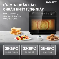 Nồi chiên hơi nước KALITE STEAM FUSION PRO, 4in1 chiên, hấp, nướng, rã đông, 20 lít 585478