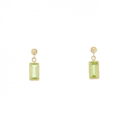 K10YG Peridot Bông tai - Hàng hiệu Chính hãng