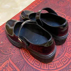 Giầy búp bê nữ da bóng cao 3cm 977538
