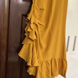 Đầm thiết kế bèo rún dọc thân  507989