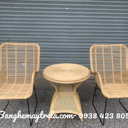 Ghế mây cafe chân sắt giá rẻ 545740