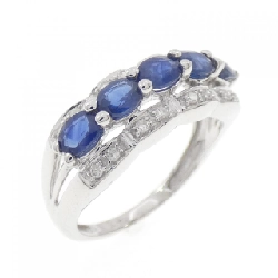 K14WG Nhẫn Sapphire - Hàng hiệu Chính hãng