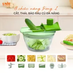 Bộ dụng cụ xay, cắt, nạo đa năng Unie UC400M 8in1 573541