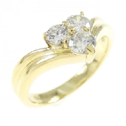 Nhẫn kim cương K18YG 0.52CT