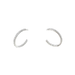 Khuyên tai Micro Pave De Beers - Hàng hiệu Chính hãng