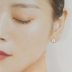 K18YG Bông tai Cubic - Hàng hiệu Chính hãng 869943