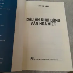 DẤU ẤN KHƠI DÒNG VĂN HÓA VIỆT - LÊ MINH QUỐC 789276