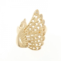 Nhẫn kim cương K18YG hình công - Hàng hiệu Authentic 851457