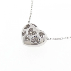 K18WG Dây chuyền kim cương hình trái tim 0.50CT - Hàng hiệu Chính hãng 856423