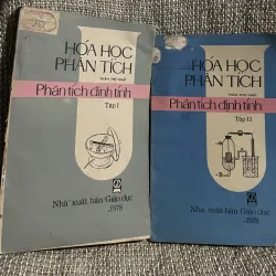 HÓA HỌC PHÂN TÍCH PHÂN: Phân tích định tính| 2 tập- 1978
