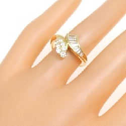 Nhẫn kim cương K18YG 0.77CT 672622