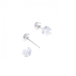 K18WG Bông tai hình trái tim kim cương 0.06CT - Hàng hiệu Chính hãng 876413