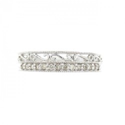 Nhẫn kim cương K18WG 0.09CT 667675