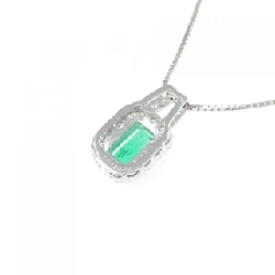 K18WG Emerald Necklace 0.69CT - Hàng hiệu Authentic 859699
