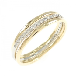 Nhẫn kim cương K18YG/PT900 0.20CT