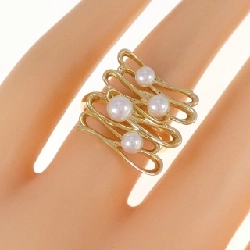 Nhẫn ngọc trai Akoya K18YG 672109