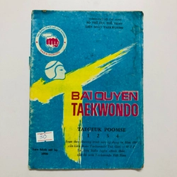 BÀI QUYỀN TAEKWONDO  - 36 trang, nxb: 1990