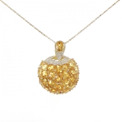 K18YG Mặt dây chuyền Citrine 14.60CT - Hàng hiệu Chính hãng