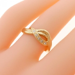 Nhẫn kim cương K18YG 0.04CT 669004