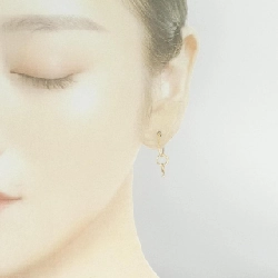 K18YG 2WAY Bông tai kim cương - Hàng hiệu Chính hãng 871567