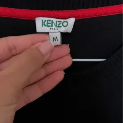 Áo sweater nam Kenzo thêu đầu hổ màu đen size M 757102