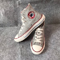 [Giày chính hãng ảnh thật ] Gìay CONVERSE CHÍNH HÃNG 2hand màu xám ( đã qua sử dụng ) 381
