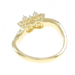 Nhẫn kim cương hoa K18YG 0.57CT 671027