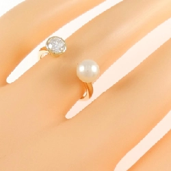 Nhẫn ngọc trai Akoya 18KYG 6mm 670027