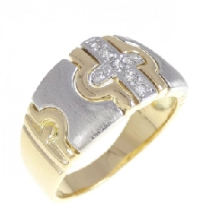 Nhẫn kim cương K18YG/PT900 0.17CT