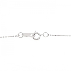 K18WG/750WG Dây chuyền kim cương chéo 0.20CT - Hàng hiệu Chính hãng 857968