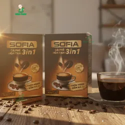 (Combo 2 Hộp) Cà Phê Hòa Tan 3in1 SOFIA - 1 Gói Cafe 16g 738016