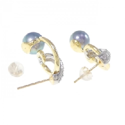 K18YG/PT900 Bông tai ngọc trai Akoya 8.0mm - Hàng hiệu Chính hãng 870276