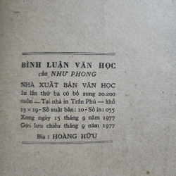 Bình luận văn học | Như Phong | 1977 478344