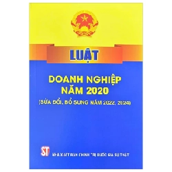 Luật Doanh Nghiệp Năm 2020 (Sửa Đổi, Bổ Sung Năm 2022-2024) - Quốc Hội