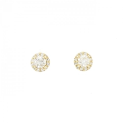 K18YG/ST Bông tai Kim cương 0.225CT 0.237CT G VS1 Tốt - Hàng hiệu Chính hãng