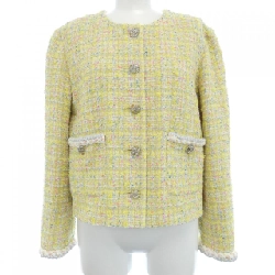 Áo khoác không cổ CHANEL