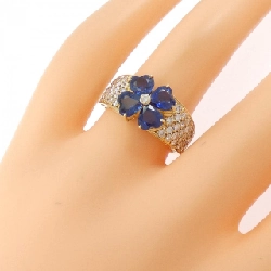 Nhẫn Sapphire Hoa K18YG 2.29CT - Hàng hiệu Chính hãng 849921