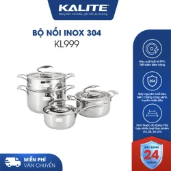 Bộ nồi Kalite Tripro KL999 – An toàn sức khỏe, giữ trọn hương vị món ăn 596065