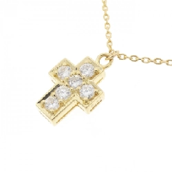 K18YG Dây chuyền kim cương chéo 0.30CT - Hàng hiệu Chính hãng 867014