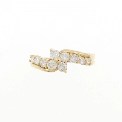 Nhẫn kim cương K18YG 0.593CT 671866