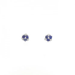 K18WG Sapphire Earrings - Hàng hiệu Authentic
