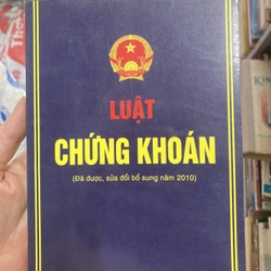 Luật chứng khoán - sách thuộc góc văn hoá, lịch sử, kinh tế 301703
