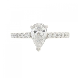 Nhẫn kim cương PT 0.531CT E VS1 hình giọt nước - Hàng hiệu Authentic 873840